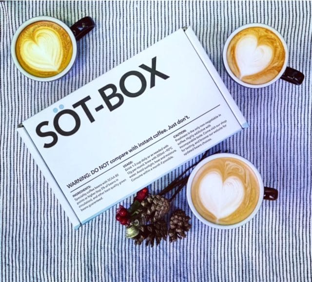 SOT COFFEE ROASTERのゲイシャコーヒー入りギフトボックス「SOT BOX」