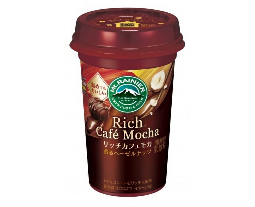森永乳業のマウントレーニアのカフェモカ、香るヘーゼルナッツ
