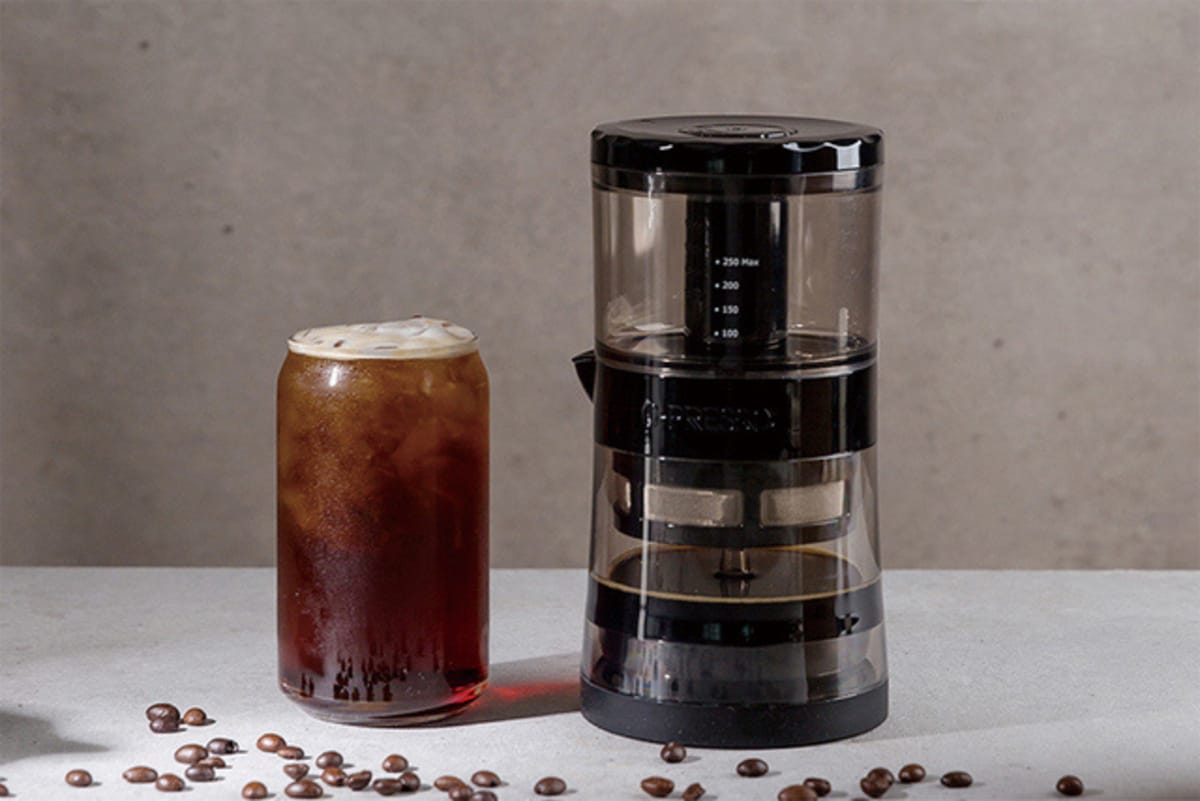 クレマのあるコールドブリューコーヒーを4分で作れる「G-PRESSOコーヒーメーカー」