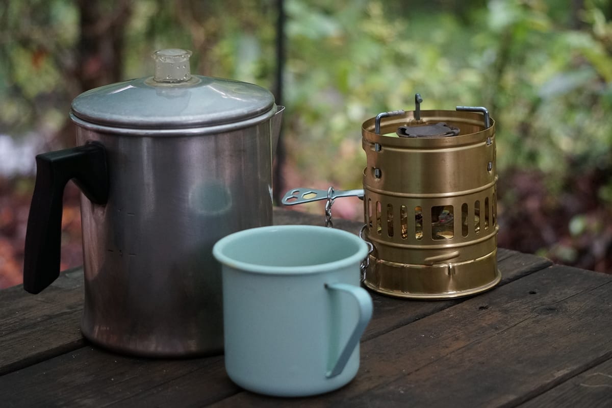 アウトドアでも人気のパーコレーター