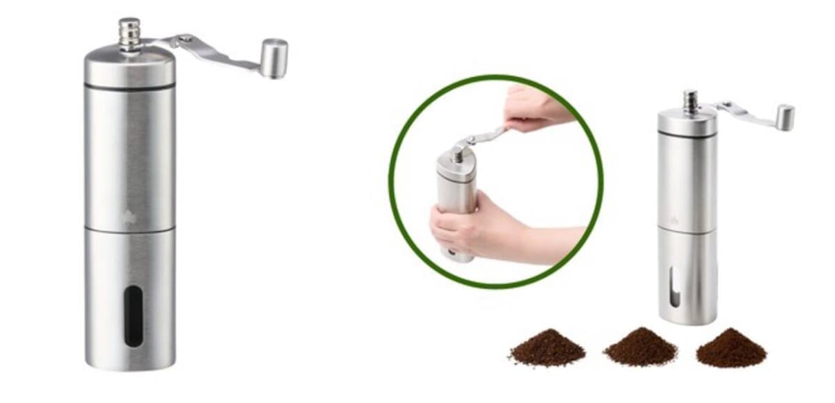 どこでも手軽に使えるポータブルコーヒーミル新発売