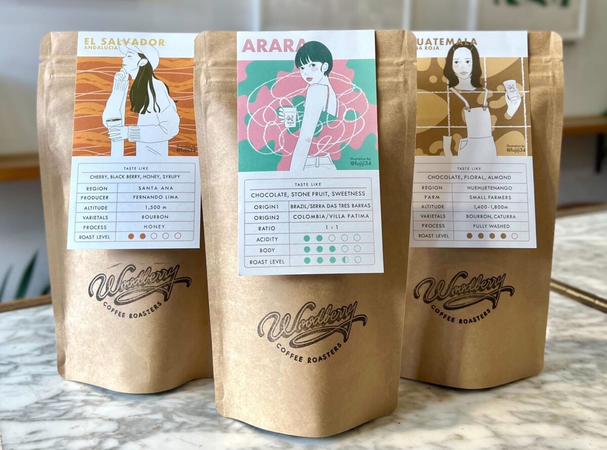 【代官山】イラスト「fujii miho」×コーヒー「WOODBERRY COFFEE」のコラボ展示が開催