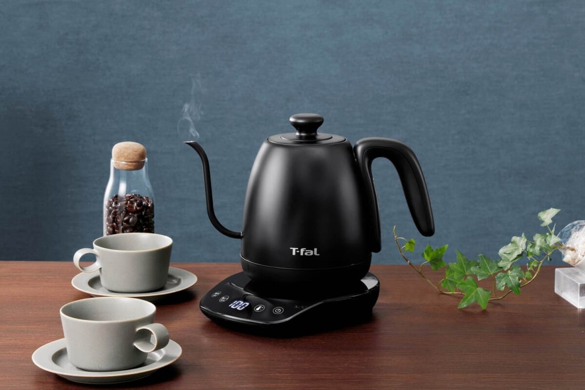 ティファールからもドリップ電気ケトルが4月発売「カフェ コントロール 1.0L」