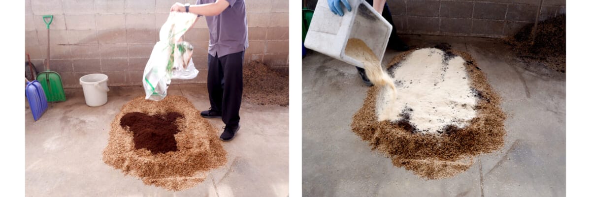 捨てるはずだったブルーボトルコーヒー中目黒店のコーヒーカスが培養土へ