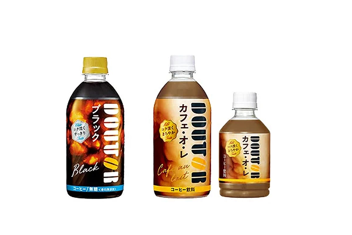ペットボトルコーヒー定番のドトールカフェオレがリニューアルブラックも新登場