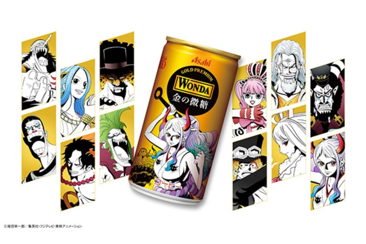 『ワンダ 金の微糖』全12種類 「VOYAGE ルフィの旅路を彩るキャラクターたち」