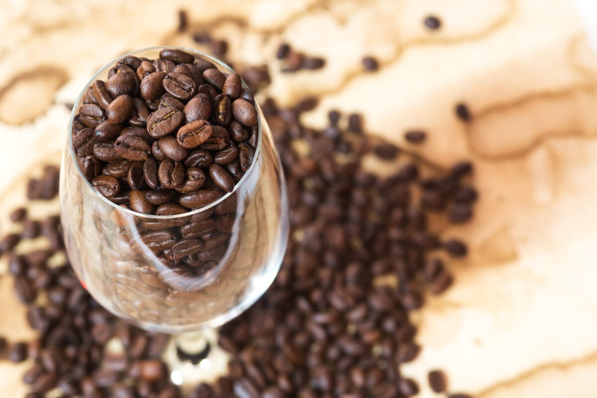 coffee bean in the glass | コーヒーステーション