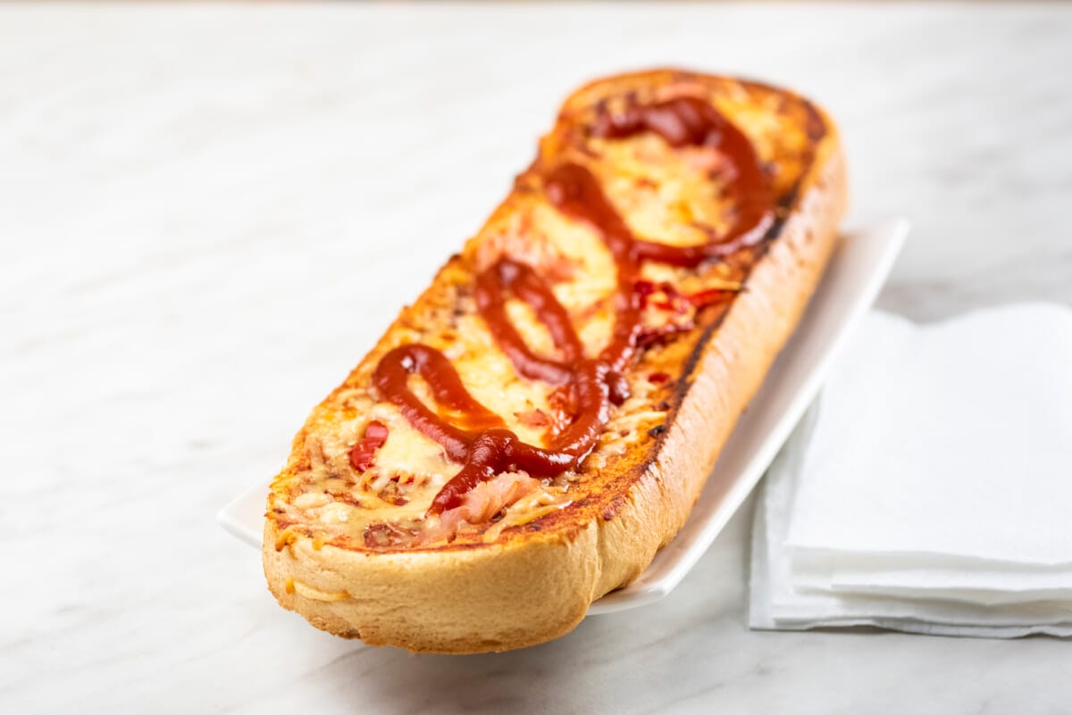 casserole cheese sandwich and ketchup | コーヒーステーション