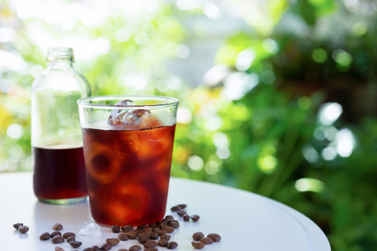 glass of coldbrew coffee with iced | コーヒーステーション
