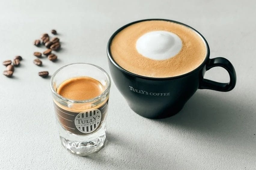 エスプレッソとラテ