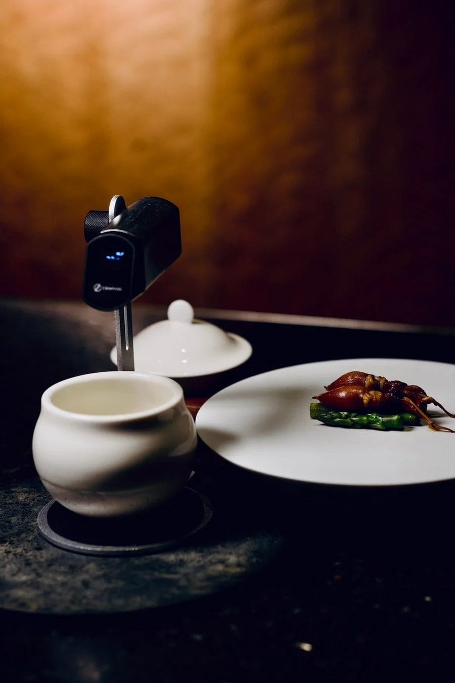 ホタルイカとアスパラガスのペアリング