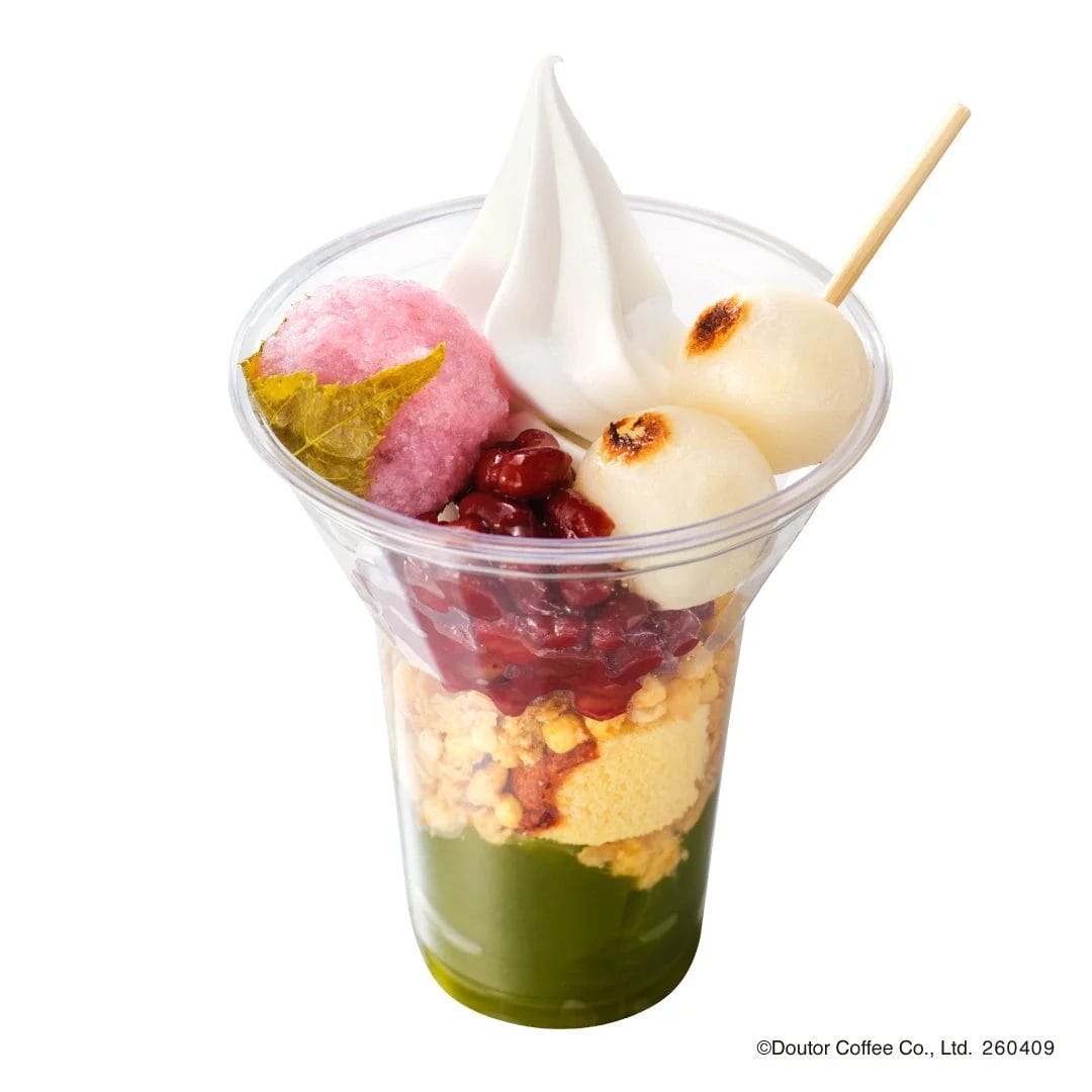 ドトール パークカフェ YOYOGIの限定メニュー例（和風パフェ）