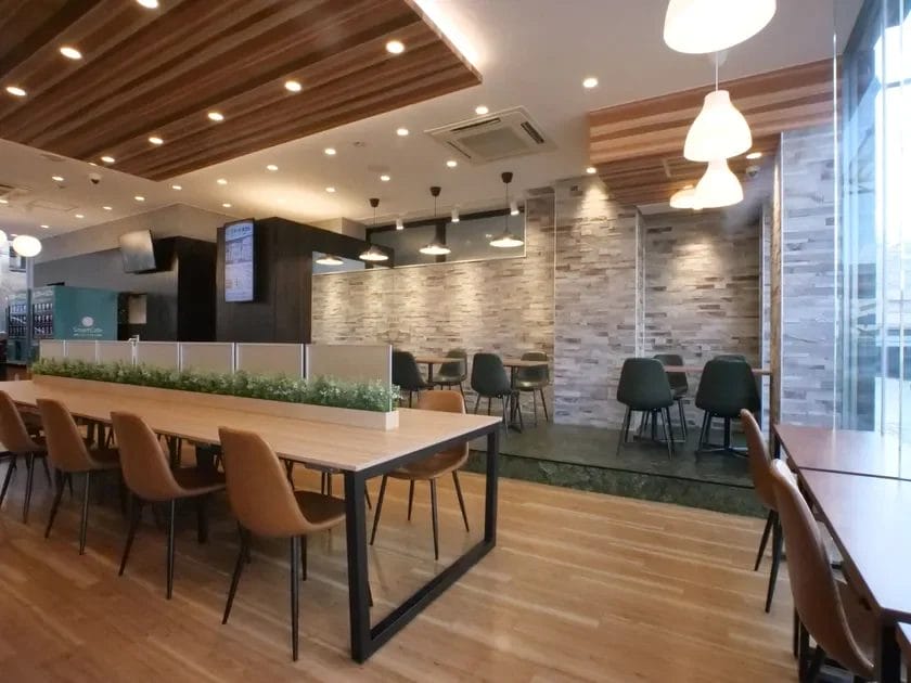 上がりスペースのボックス席