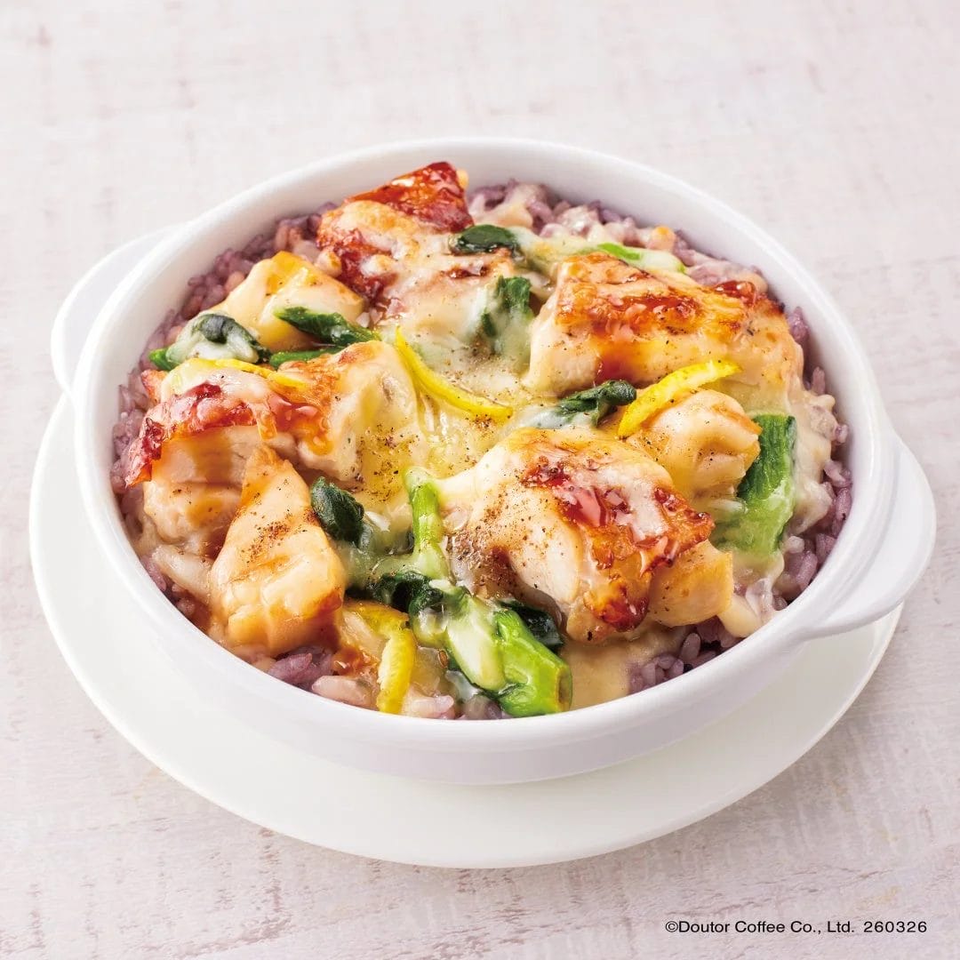 たけのこと菜の花のグリルチキンドリア