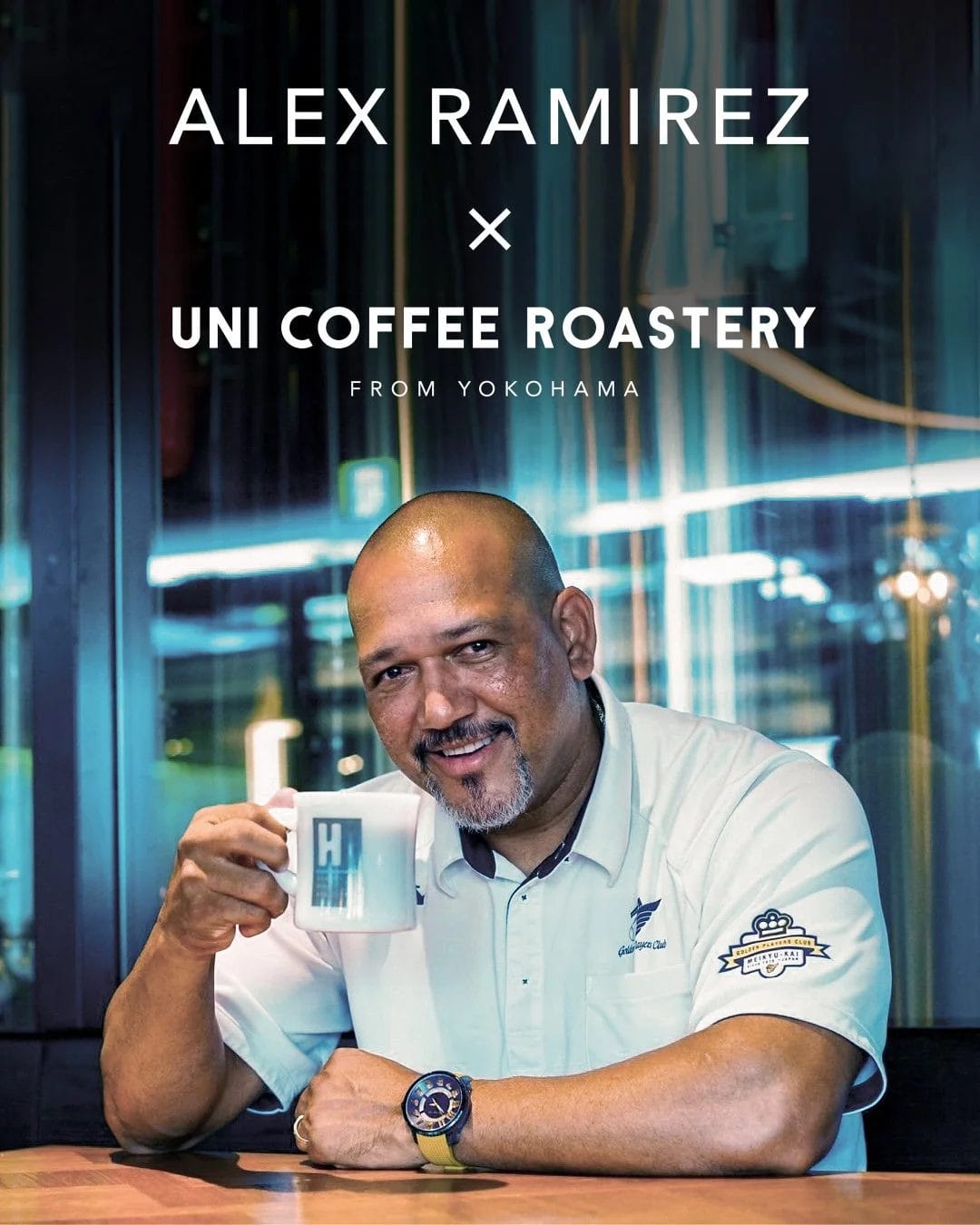 アレックス・ラミレス氏とマグカップ