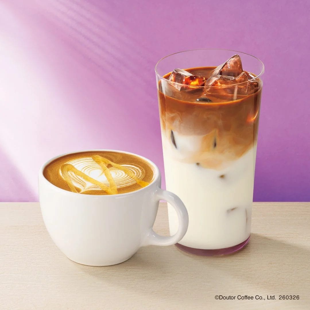 ハニーラベンダーラテとロイヤルミルクティー